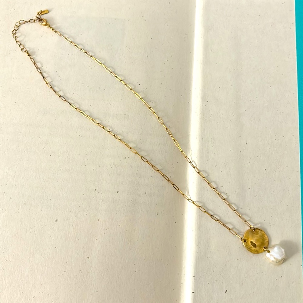 CHAN  LUU  - PENDANT NECKLACE WHITE PEARL